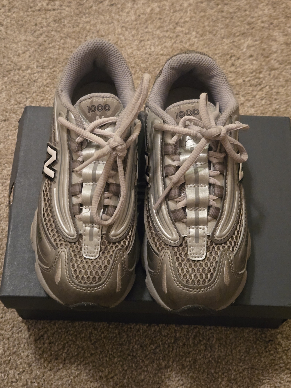 New Balance Kids Gray/Silver 1000 Sneakers